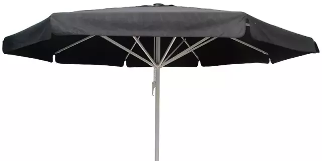 Zahradní slunečník KARIN černá/platinová Ø500cm