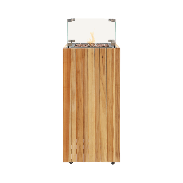Plynové ohniště Cosipillar čtvercový / Teak Plynové ohniště Cosipillar čtvercový / Teak