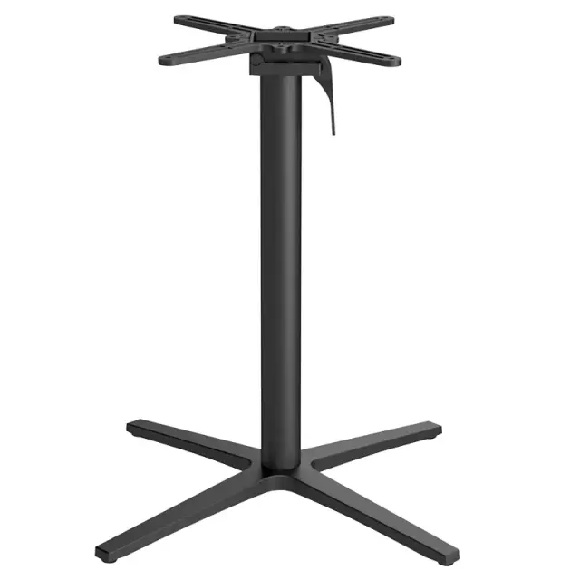 Zahradní stolová podnož LADA černá pro desky max Ø80 cm nebo 80×80 cm