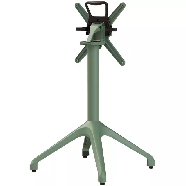 Zahradní stolová podnož YUNA zelená pro desky max Ø80 cm nebo 80×80 cm