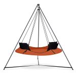 Houpačka Hangout Pod SET terakota (černá lana a stojan)