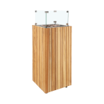 Plynové ohniště Cosipillar čtvercový / Teak Plynové ohniště Cosipillar čtvercový / Teak