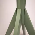 Zahradní stolová podnož CELESTE zelená pro desky max Ø80 cm nebo 80×80 cm