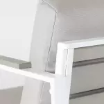 Zahradní 4 místná sedací souprava COBIE šedá/bílá